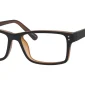 Image of Enhance EN4000 Eyeglasses Matte Brown, against a white background.