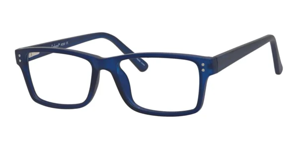 Image of Enhance EN4000 Eyeglasses Matte Cobalt, against a white background.