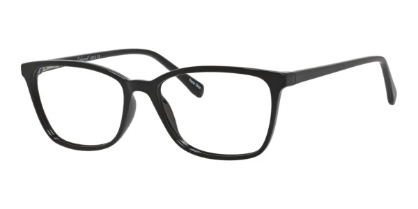 Enhance-4012-Eyeglasses-Black Image of Enhance EN4012 Eyeglasses Black against a white background.