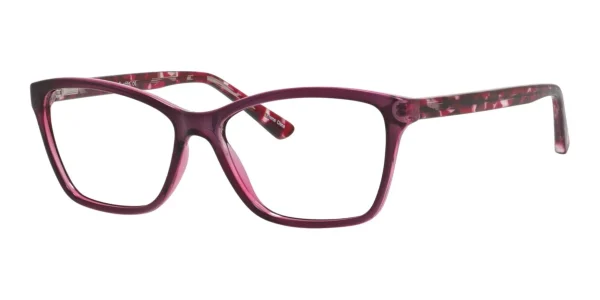 Enhance-4023-Eyeglasses-Plum Image of Enhance EN4023 Eyeglasses Plum against a white background.
