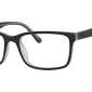 Image of Enhance EN4038 Eyeglasses Matte Black Crystal against a white background.