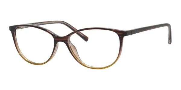 Enhance-4080-Eyeglasses-Brown-Gold-Mix Image of Enhance EN4080 Eyeglasses Brown Gold Mix, against a white background.