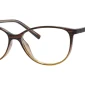Image of Enhance EN4080 Eyeglasses Brown Gold Mix, against a white background.