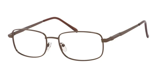 Enhance-4106-Eyeglasses-Brown Image of Enhance EN4106 Eyeglasses Brown, against a white background.
