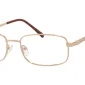 Image of Enhance EN4106 Eyeglasses Gold, against a white background.
