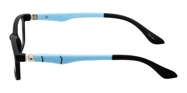 Enhance-4143-Eyeglasses-Black-Blue-c Image number 3 of Enhance EN4143 Eyeglasses Black Blue, against a white background.