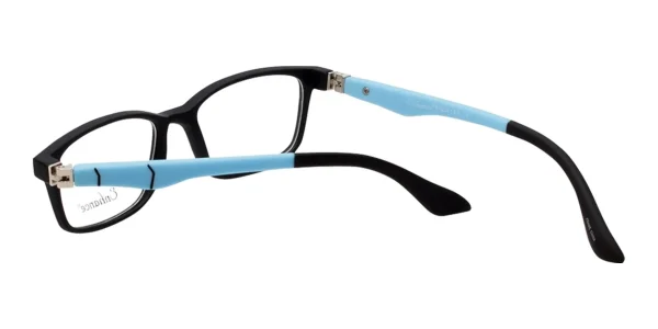 Enhance-4143-Eyeglasses-Black-Blue-d Image number 4 of Enhance EN4143 Eyeglasses Black Blue, against a white background.
