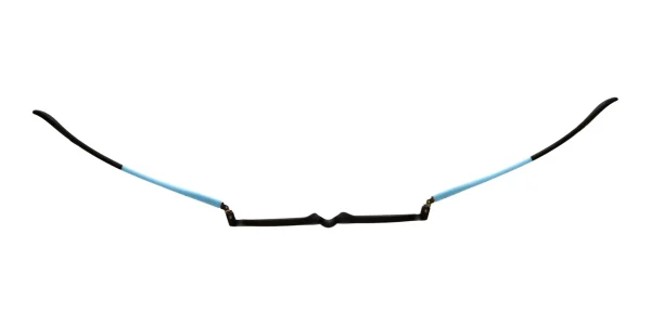 Enhance-4143-Eyeglasses-Black-Blue-e Image number 5 of Enhance EN4143 Eyeglasses Black Blue, against a white background.