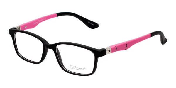 Image of Enhance EN4143 Eyeglasses Black Pink, against a white background.
