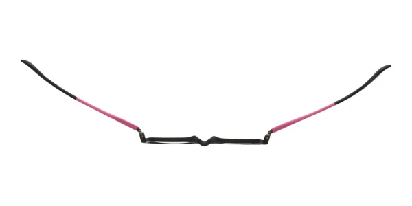 Enhance-4143-Eyeglasses-Black-Pink-e Image number 5 of Enhance EN4143 Eyeglasses Black Pink, against a white background.