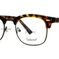 45-degree angled view of Enhance EN4150 Eyeglasses Matte Tortoise Gunmetal, photographed against a white background.