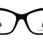 Image of Enhance EN4165 Eyeglasses Black, against a white background.