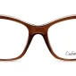 Image of Enhance EN4165 Eyeglasses Brown Crystal, against a white background.