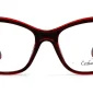 Image of Enhance EN4165 Eyeglasses Burgundy Crystal, against a white background.