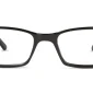Front view of Enhance EN3901 Eyeglasses Black, against a white background.