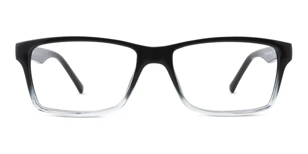 Enhance-EN3905-Eyeglasses-Black-Fade-Front Front view of Enhance EN3905 Eyeglasses Black Fade, against a white background.
