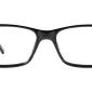 Front view of Enhance EN3907 Eyeglasses Black, against a white background.
