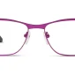 Enhance EN3985 Eyeglasses Satin Fuchsia, photographed against a white background.