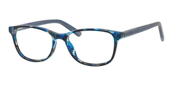 Enhance-EN4100-Eyeglasses-Blue-Marble Image of Enhance EN4100 Eyeglasses Blue Marble, against a white background.