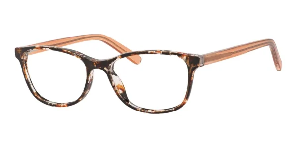 Enhance-EN4100-Eyeglasses-Brown-Marble Image of Enhance EN4100 Eyeglasses Brown Marble, against a white background.