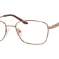 Image of Enhance EN4158 Eyeglasses Light Brown, against a white background.