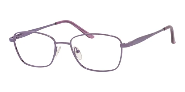 Image of Enhance EN4158 Eyeglasses Purple, against a white background.