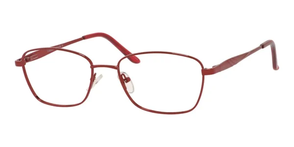 Enhance-EN4158-Eyeglasses-Red Image of Enhance EN4158 Eyeglasses Red, against a white background.