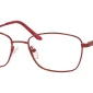 Image of Enhance EN4158 Eyeglasses Red, against a white background.