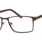 Image of Enhance EN4172 Eyeglasses Matte Brown, against a white background.