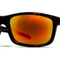 45-degree angled view of Polarized Sunglasses For Men & Women Tortoise Red Mirror, photographed against a white background.