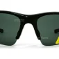 Front view of Polarized Sunglasses Black, against a white background.