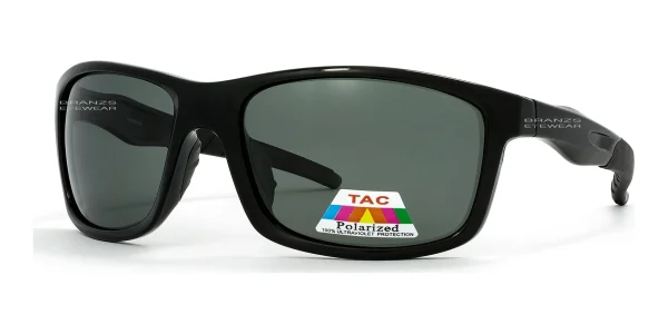 Polarized-Sunglasses-For-Men-And-Women-Black-b 45-degree angled view of Polarized Sunglasses For Men & Women Black, photographed against a white background.