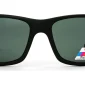 Front view of Polarized Sunglasses For Men & Women Matte Black, against a white background.a white background.