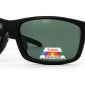 45-degree angled view of Polarized Sunglasses For Men & Women Matte Black, photographed against a white background.