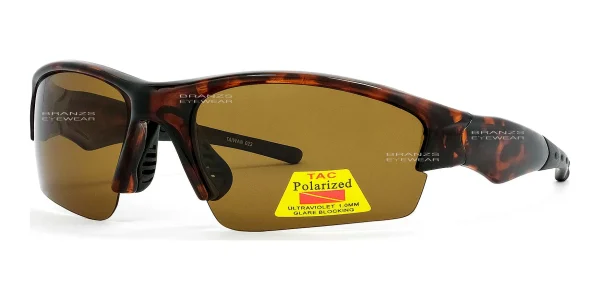 45-degree angled view of Polarized Sunglasses Tortoise, photographed against a white background.