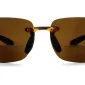 Front view of Wrap Rimless Bifocal Sunglasses Tortoise, against a white background.