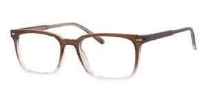 Enhance EN4181 eyeglasses in Brown Fade, 54mm frame width