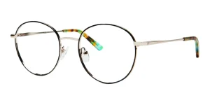 Enhance EN4251 eyeglasses in Black Gold, 51mm frame width