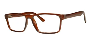Enhance EN4313 eyeglasses in Brown Smoke, 60mm frame width