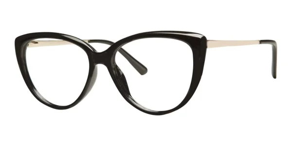 Enhance EN4319 Eyeglasses Black Gold Enhance EN4319 eyeglasses in Black Gold, 53mm frame width