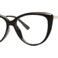 Enhance EN4319 eyeglasses in Black Gold, 53mm frame width
