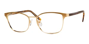 Enhance EN4339 eyeglasses in Satin Gold, 52mm frame width
