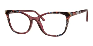 Enhance EN4375 eyeglasses in Plum, 54mm frame width