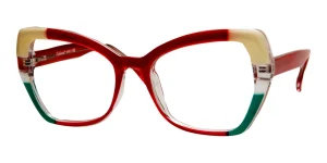 Enhance EN4440 eyeglasses in Red, 54mm frame width