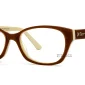 Betsey Johnson Cheeky Eyeglasses in Brown, 52mm lens width