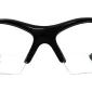 Clear Bifocal Safety Z87 Wrap Around Glasses, with 73 mm Lens Width (Eye Size)