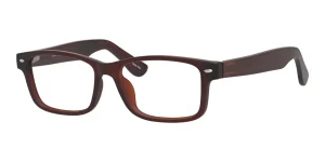 Enhance EN4006 eyeglasses in Matte Brown, 53mm lens width