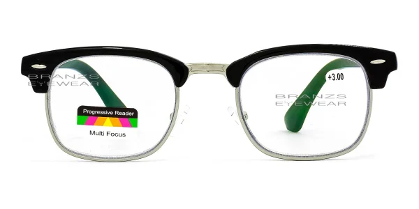 Multifocal Progressive Reading Glasses Black Multifocal Progressive Reading Glasses Black, Lens Width (Eye Size) 50 mm