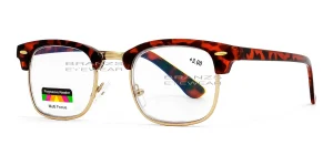 Multifocal Progressive Reading Glasses Tortoise, Lens Width (Eye Size) 50 mm