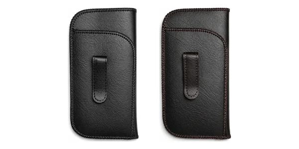 Pocket Eyeglass Case with pen Holder 2 Pack Pocket Eyeglass Case with pen Holder 2 Pack, 1 Black and 1 Brown